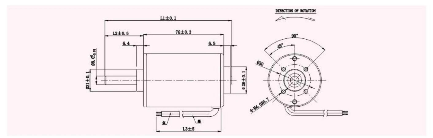 5176SH motor outline 